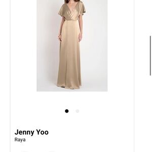 Jenny Yoo Raya Gown, Pale Gold. NWT